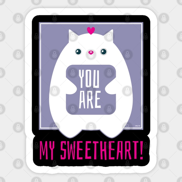 You are my Sweetheart! Cat t-shirt Funny Humor T-Shirt Tee Sticker by creative